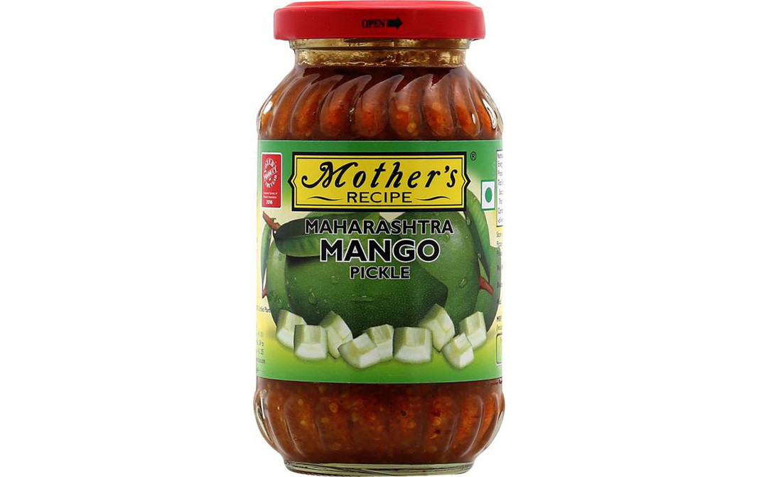 Mother's Recipe Maharashtra Mango Pickle   Glass Jar  300 grams